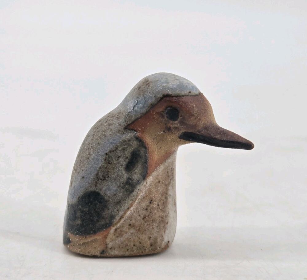 Vtg Tremar UK Handmade Miniature Baby Kingfisher Sculpture Figurine 1970s